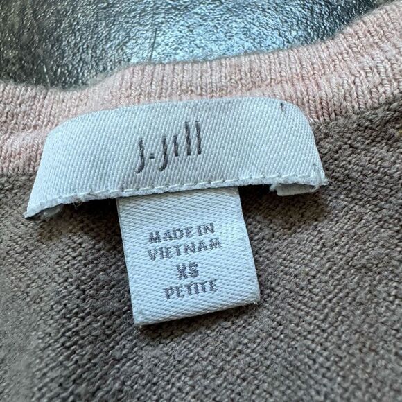 J.Jill Women’s Long Sleeve Top Size XS Petite Essential Style V-Neck - Picture 6 of 8